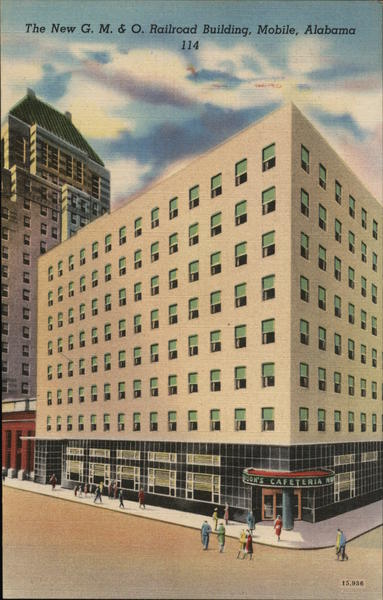 The New G.M. & O. Railroad Building Mobile Alabama