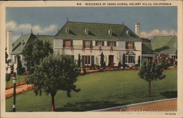 Residence of Irene Dunne, Holmby Hills Los Angeles California