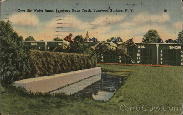 Over the Water Jump, Saratoga Race Track Saratoga Springs New York