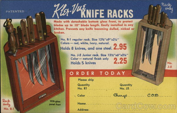 Kler-Vue Knife Racks Advertising