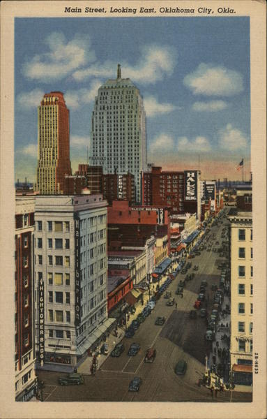 Main Street, Looking East Oklahoma City