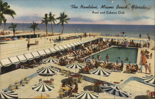 The Nautilus Pool and Cabana Club Miami Beach Florida