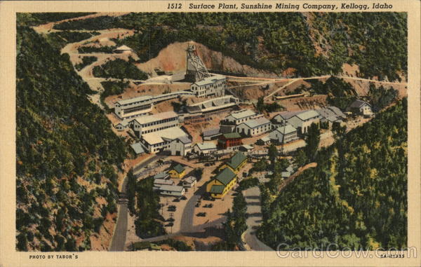 Surface Plant, Sunshine Mining Company Kellogg Idaho