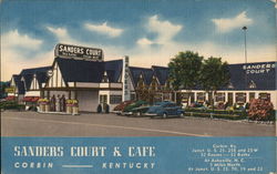 Sanders Court & Cafe Asheville, NC Postcard Postcard Postcard