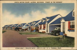 Siesta Motor Court Postcard