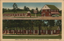 Camellia Courts, Inc. Postcard