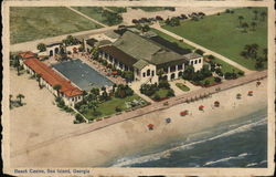 Beach Casino Sea Island, GA Postcard Postcard Postcard