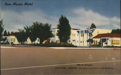 Rose Manor Motel 99E at Holgate The Finest Court Hotel in the Northwest Postcard