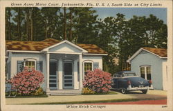 Green Acres Motor Court Jacksonville, FL Postcard Postcard Postcard