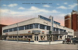 Greyhound Bus Terminal Detroit, MI Postcard Postcard Postcard