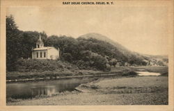 East Delhi Church New York Postcard Postcard Postcard