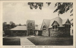 St. John's Episcopal Church Delhi, NY Postcard Postcard Postcard