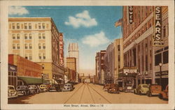 Main Street Akron, OH Postcard Postcard Postcard