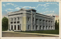 Masonic Temple Lake Charles, LA Postcard Postcard Postcard