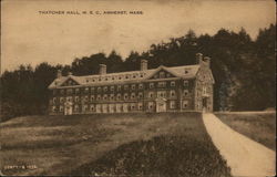 Thatcher Hall, M.S.C. Amherst, MA Postcard Postcard Postcard