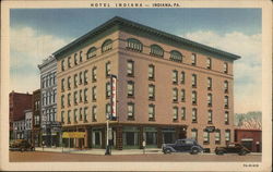 Hotel Indiana Pennsylvania Postcard Postcard Postcard