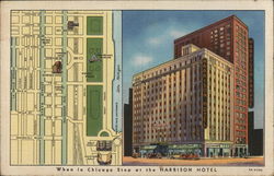 Harrison Hotel Chicago, IL Postcard Postcard Postcard