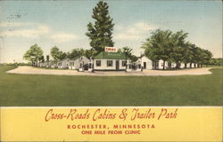 Cross-Roads Cabins & Trailer Park Postcard