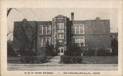 M & M High School McConnelsville, OH Postcard Postcard Postcard