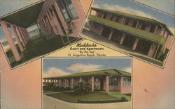 kMaddock's Court and Apartments "By the Sea" Postcard