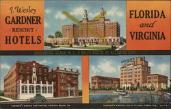J. WESLEY GARDNER RESORT HOTELS Postcard