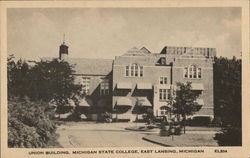 Union Building, Michigan State College Postcard