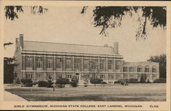 Girls' Gymnasium, Michigan State College Postcard