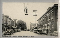 Center Street Looking North Postcard
