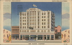 Hotel Palomar Santa Cruz, CA Postcard Postcard Postcard