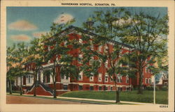 Hahnemann Hospital Scranton, PA Postcard Postcard Postcard