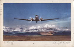 The Take Off - TWA Aircraft Postcard Postcard Postcard