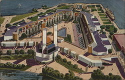 U.S. Government and States Group Chicago, IL 1933 Chicago World Fair Postcard Postcard Postcard