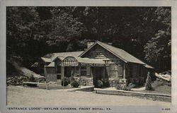 Entrance Lodge, Skyline Caverns Postcard