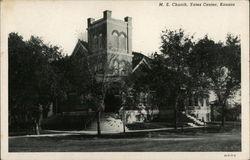 M.E. Church Yates Center, KS Postcard Postcard Postcard