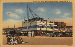 Ocean City Beach Patrol Headquarters New Jersey Postcard Postcard Postcard
