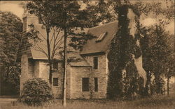 Rear View of Old Stone House, erected 1639 Postcard