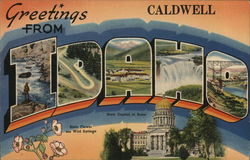 Greetings from Caldwell, Idaho Postcard Postcard Postcard