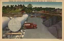 Storage and Loading Yards, Citizens Transfer and Coal Co. Postcard