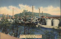 Pennzoil Refinery Near Oil City Postcard