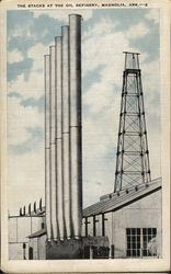 The Stacks at the Oil Refinery Magnolia, AR Postcard Postcard Postcard