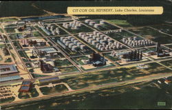 Cit-Con Oil Refinery Lake Charles, LA Postcard Postcard Postcard