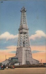 Oil Well, Williston Basin Postcard