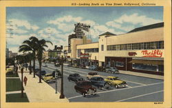 Vine Street Hollywood, CA Postcard Postcard Postcard