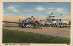 Kent County Airport Grand Rapids, MI Postcard Postcard Postcard