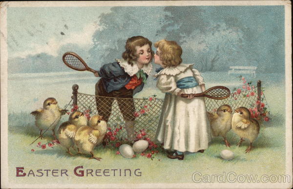 Easter Greeting With Children