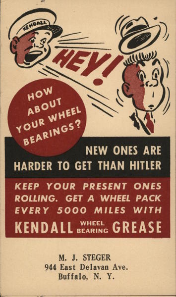 Hey! How about your wheel bearings? Advertising