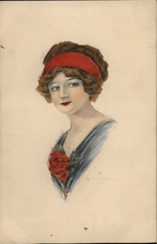 Woman with a Red Headband Women