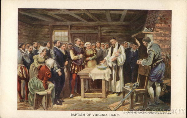 Baptism of Virginia Dare 1907 Jamestown Exposition