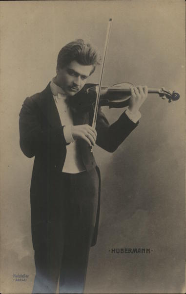 Violinist Bronislaw Hubermann Performers & Groups