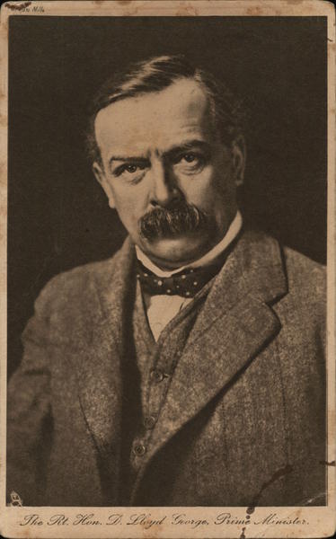The Rt. Hon. D. Lloyd George, Prime Minister Political